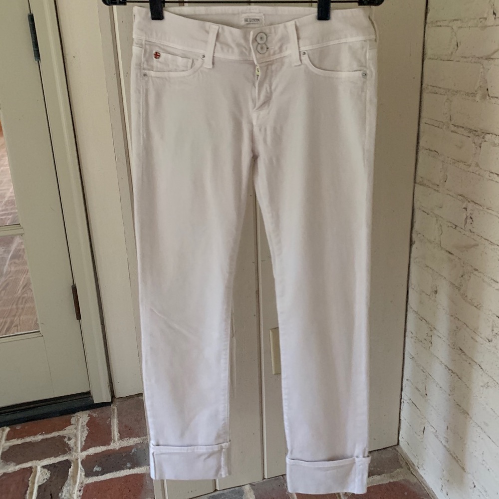 Hudson Crop Straight Cuff Jeans